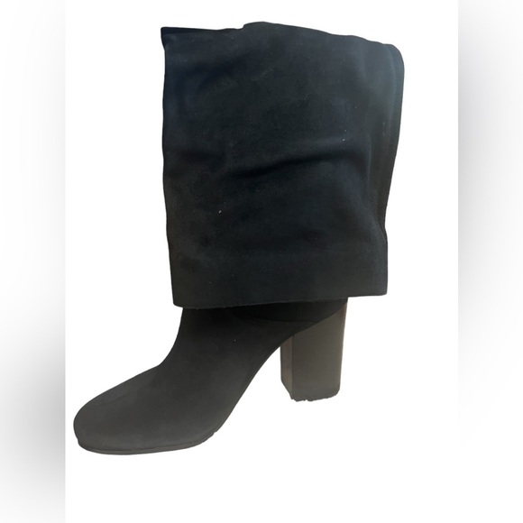 NIB Michael Kors Suede Leigh Black Boots 10 - Picture 5 of 10